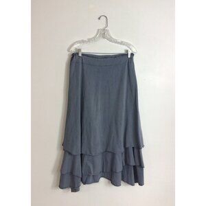 Iridium Maxi Skirt Tiered Womens Medium